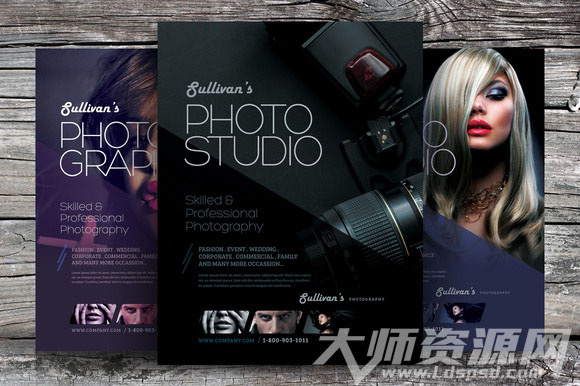 产品宣传单：Professional Photography Flyer